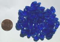 50 10-11mm Sapphire Bicones